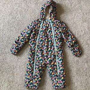 Boden 2T 3T Toddler Baby Snowsuit floral